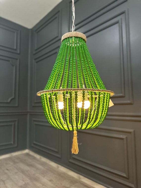 Bohemian on sale beaded chandelier