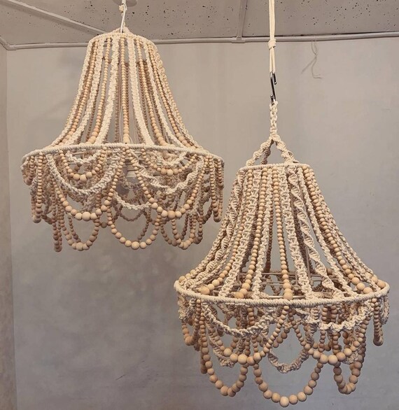 Wood on sale bead lighting