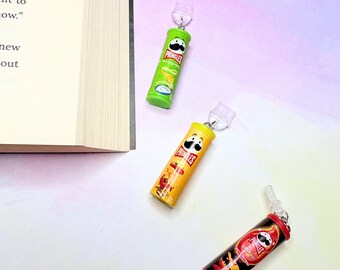 Snack Chip Kindle Charm, Dust Plug Charm, Kindle Plug Charm, Phone, Cozy Snack Lover Charm, USB-C Charm, Chip Lover, Nostalgia Charm