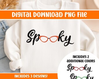 Spooky Glasses Design Digital PNG | Optician, Optometrist, or Optometric Tech shirt design | Optical Halloween PNG Digital Download