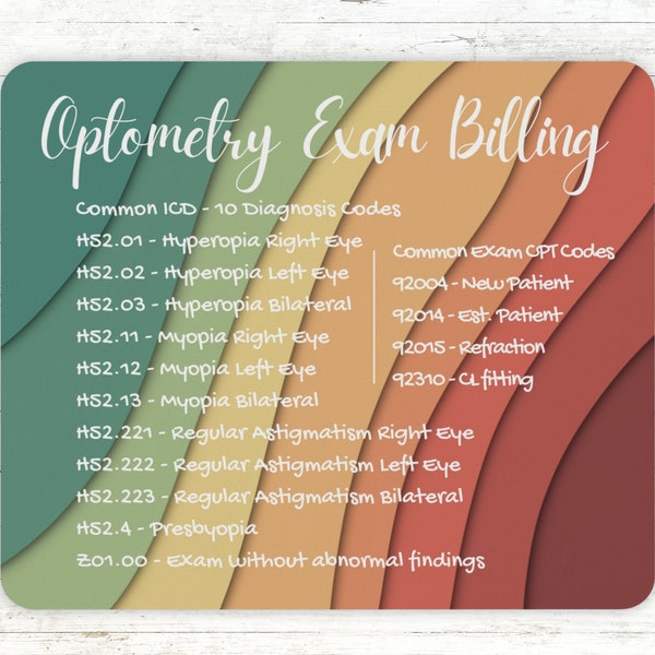 Codes Optician Etsy