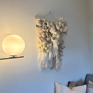 Tapiz moderno de arrecife de coral para colgar en la pared/Colores naturales