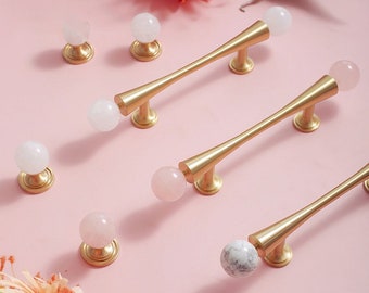 Crystal brass Dresser Handles Drawer door pulls Furniture Hardware Cabinet Knobs,Decorative Knobs Handles pulls,dresser round ball knobs