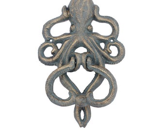 Octopus Retro Cast iron drawer handle,Vintage Metal Courtyard Furniture Hardware Cabinet Pulls, Barn door cabinet Handles,Home decorations