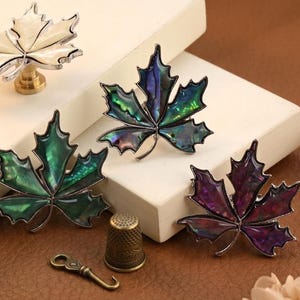 Creative Maple Leaf drawer knobs,Purple leaf dresser pulls,Custom Engraved hardware,Cupboard Door decorative pulls,Modern wardrobe handles