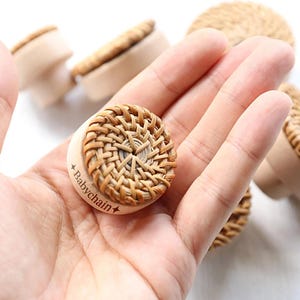 Puxador de vime Boho, puxadores de gaveta de vime para móveis, puxadores de armário, puxadores de cômoda personalizados gravados, puxadores de madeira, puxador de cômoda Bobo