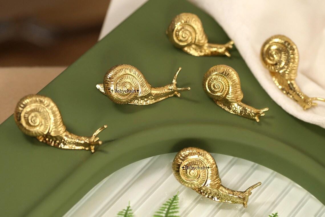 Brass snail Knob Pull Handle Drawer Furniture Hardware Cabinet Knobs Custom Engraved snail Dresser Pulls,Cabinet decorative Knobs Handles