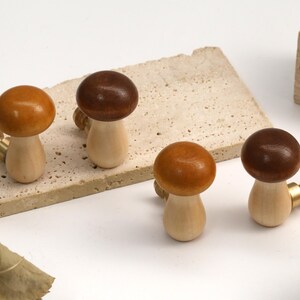 Wooden Mushroom Drawer Dresser knobs,Furniture Replace Cabinet Knobs,Custom Engraved Cupboard Pulls,wardrobe Handles,Nursery decor pull