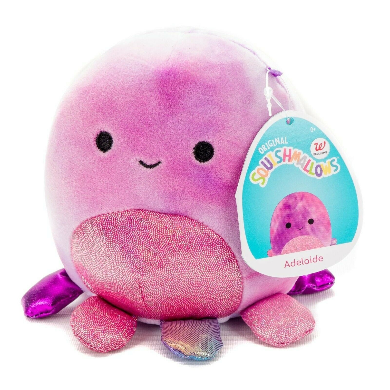 Squishmallows Adelaide the Purple Octopus Purple W/ Sparkle Etsy