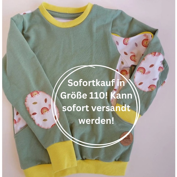 Sofortkauf, Größe 110, Pullover mit Taschen, Schlawittchen, ausgefallener Pullover für Kinder