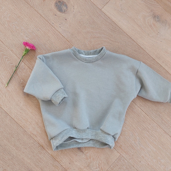 Sofortkauf, Größe 68, Oversized Sweater, Babypullover, Babysweater,Stricksweater für Babys und Kinder