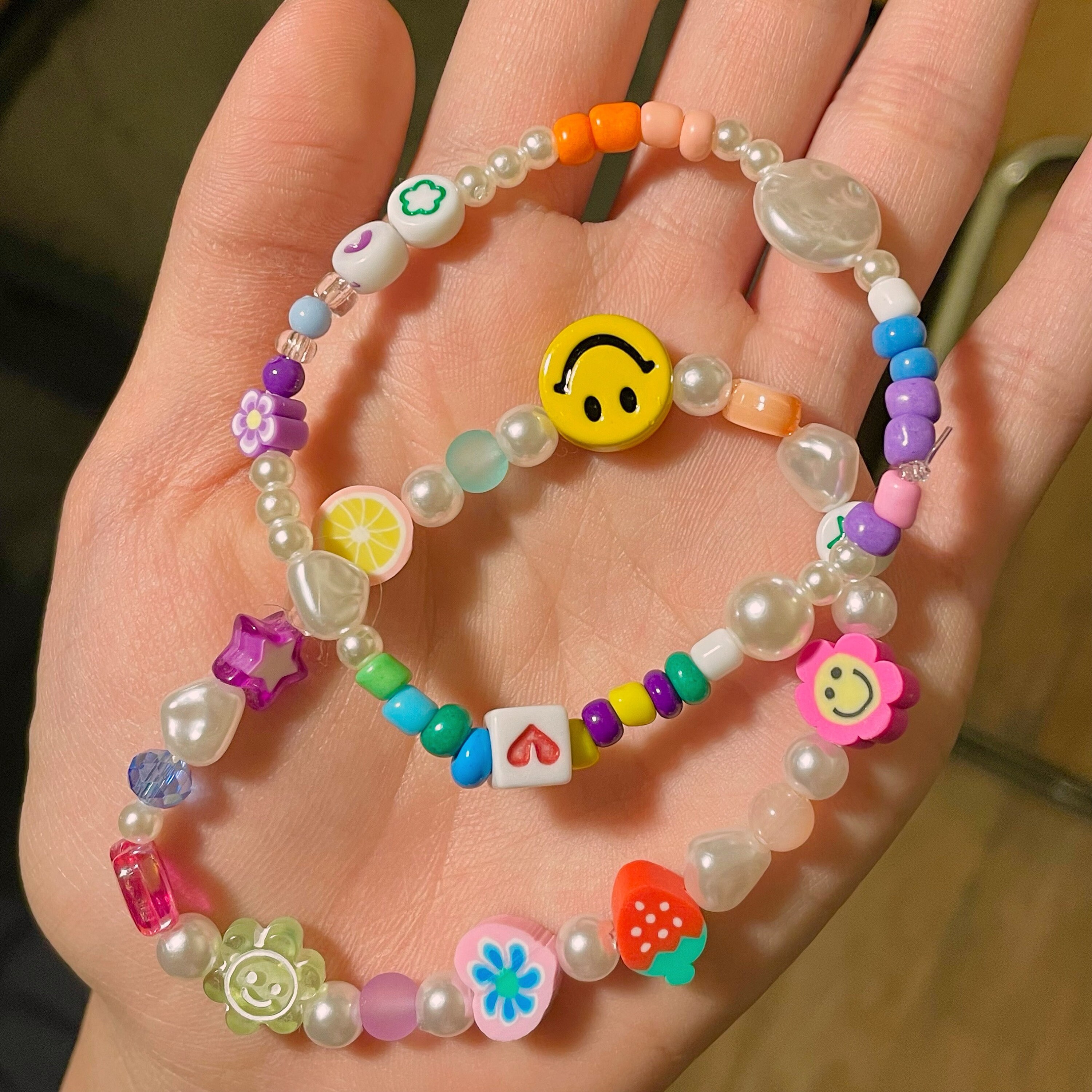 Custom Y2K Beaded Bracelet Handmade Bracelet Jewellery Etsy UK