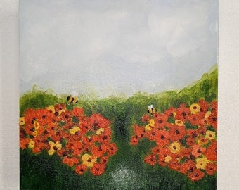 Orange Fields - Original Painting