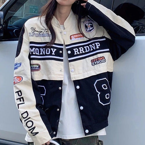 Vintage Bomber Race Car Jacket Etsy