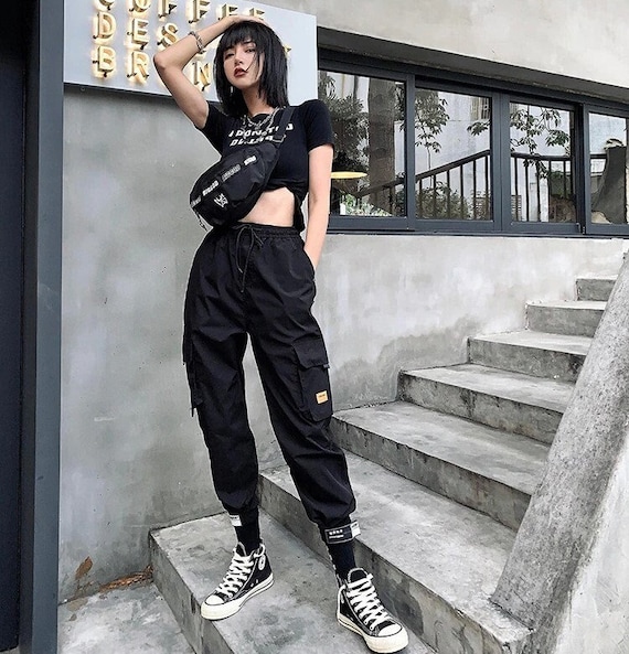 High Waist Cargo Pants, Women Sweatpants, Womens Cargo Pants