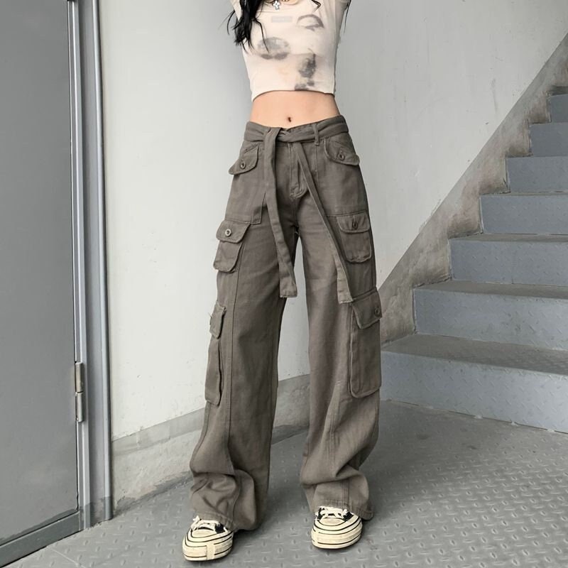 Drawstring Cargo Pants for Women Vintage Cargo Pants for - Etsy