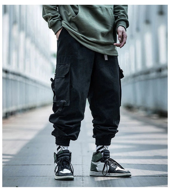 Hip Hop Harem Pockets Fashion Mens Cargo Pants Joggers Harajuku Sport  Trousers  eBay