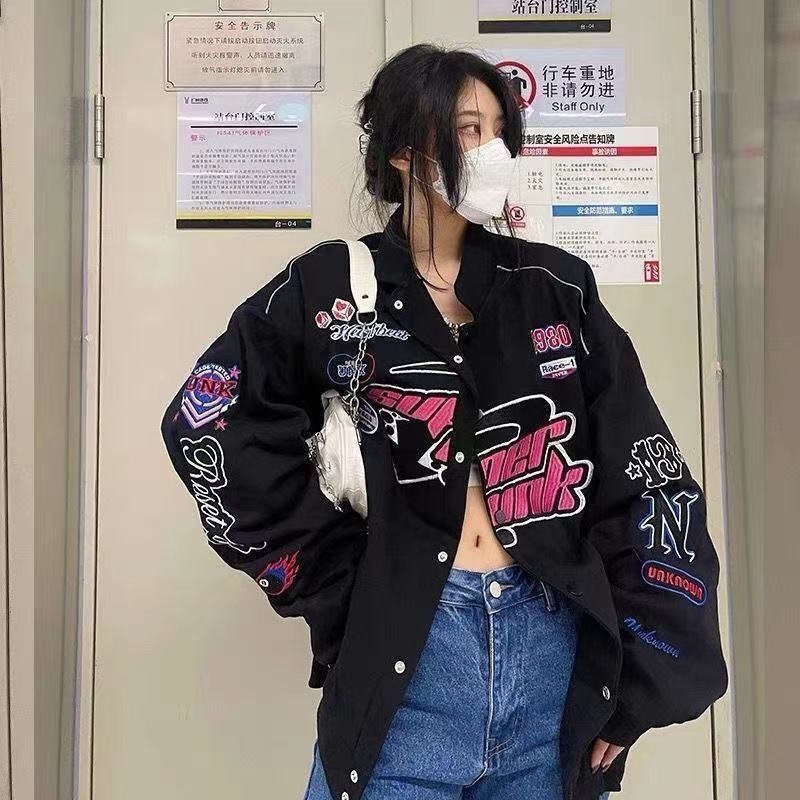 vintage racer jacket womens