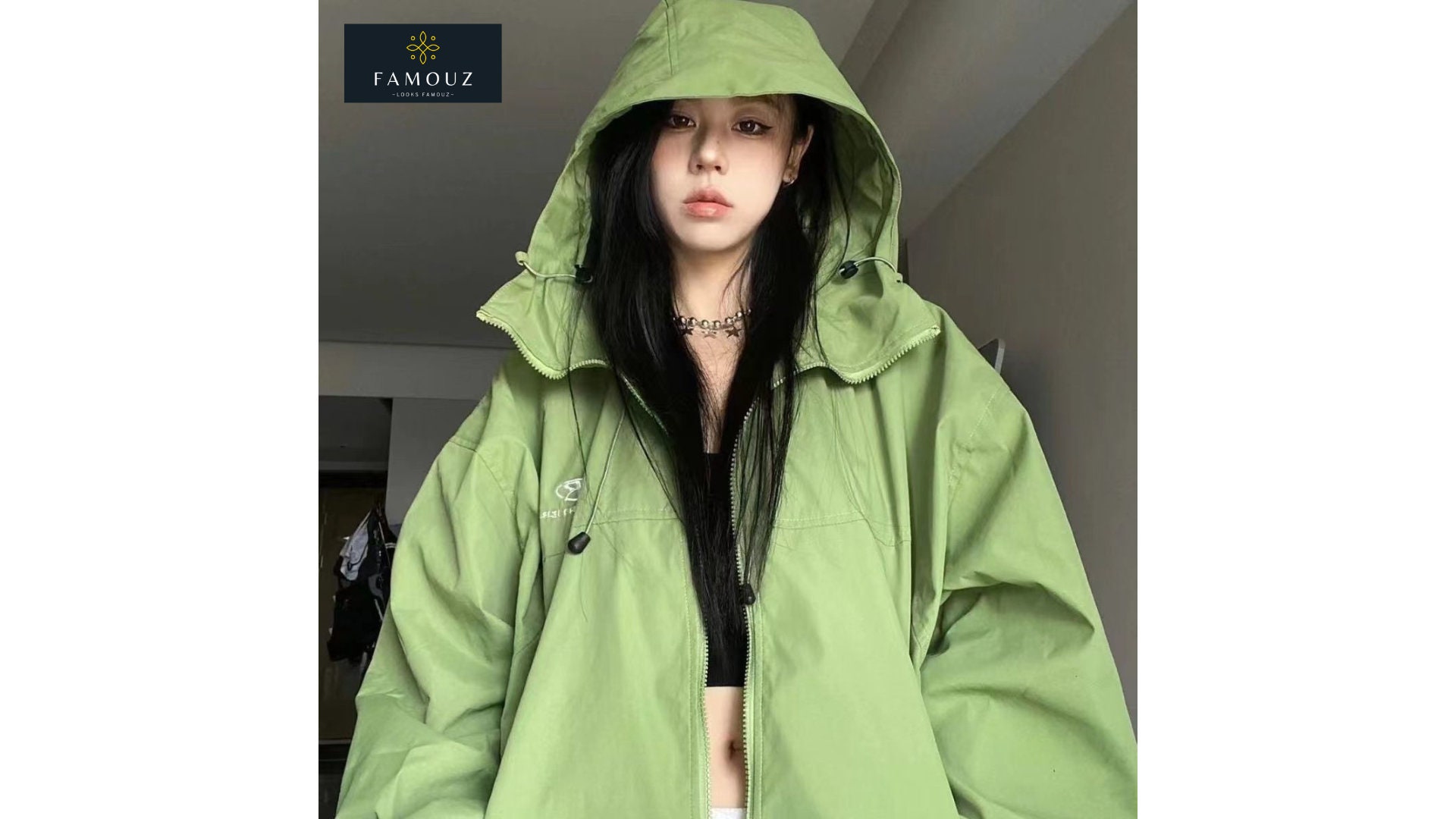 Y2K Oversized Windbreaker for Women, Outdoor Jacket for Women ...