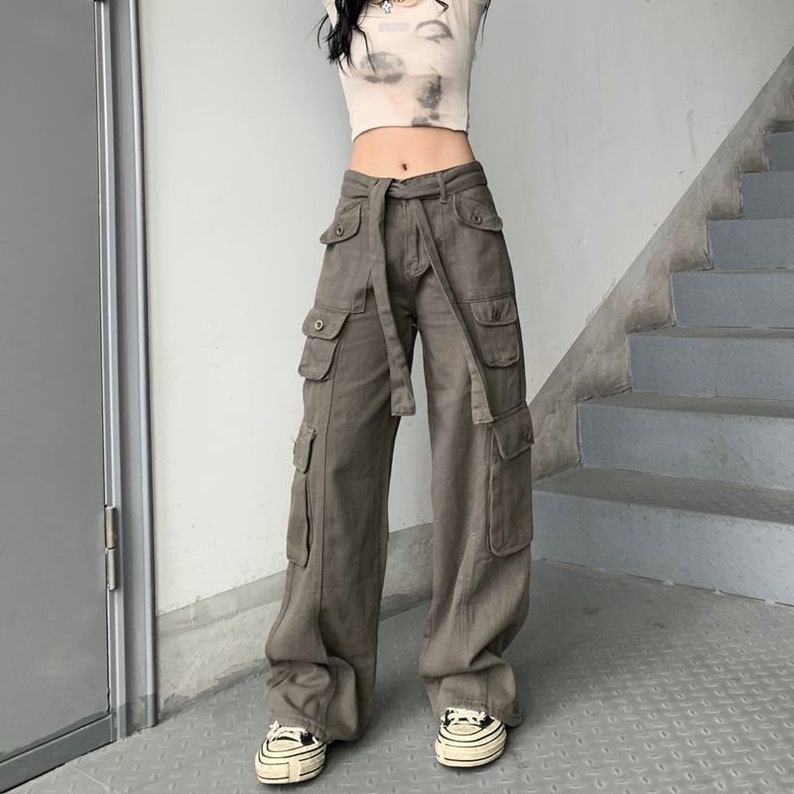 Drawstring Cargo Pants for Women Vintage Cargo Pants for Etsy