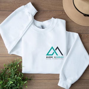 Custom Logo Sweatshirt, Personalized Company Logo Hoodie, Business Logo Pocket Outfit, Sports Team Logo Clothing, Custom Your Text Apparel