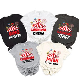 Carnival Staff Birthday T-shirt, Ring Leader Birthday Shirt, Main Attraction Sweatshirt, Birthday Crew Gift, Family Matching Birthday Tee