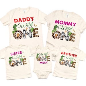 Personalized Safari Family Matching Shirts, Safari Birthday Boy, Safari Birthday Outfit, Family Safari Shirts, Birthday Family Shirt