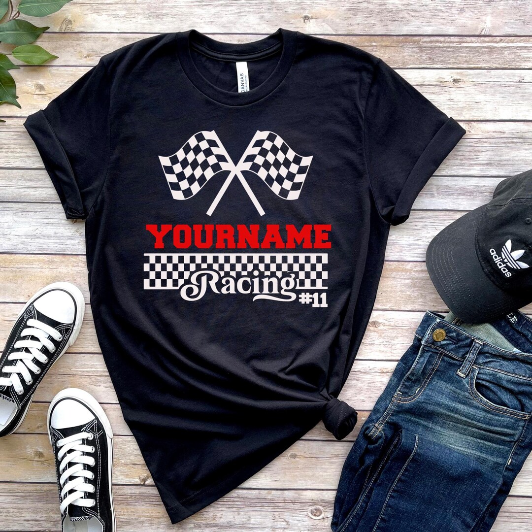 Customizable Racing Shirts Custom Racing Your Name Shirt, Personalized Race Shirts, Gift for Race ...
