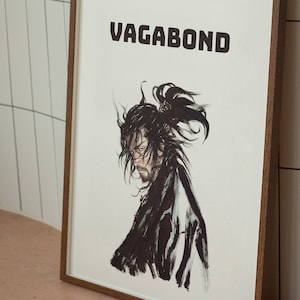 Vagabond Miyamoto Musashi, Manga Anime Ästhetik, japanischer Druck, druckbare Wandkunst, Anime Wandkunst, Manga Panels, digitaler Download