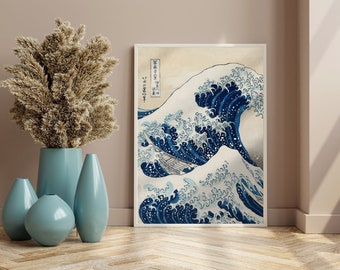 Wave off Kanagawa Print Set, Hokusai Japanese Art (PDF)
