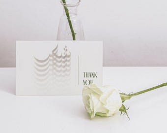 Printable Thank you card minimal design - Carte de remerciement imprimable -Business card - Arabic calligraphy - BUNDLE