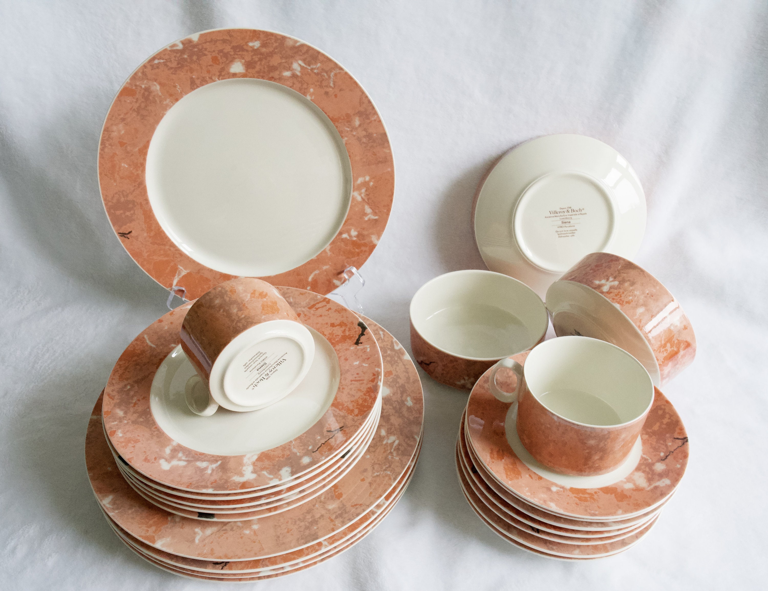 Vintage Villeroy & Boch Siena Collection - Cups, Saucers Vintage Villeroy & Boch Siena Collection - Cups, Saucers