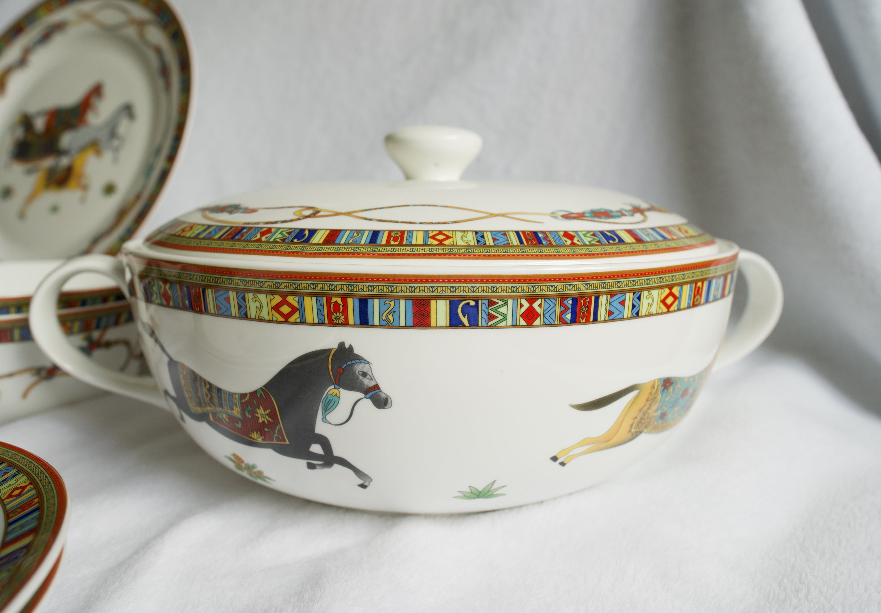 Vintage Bone China Dinnerware Set Made in China jingdezhen Etsy