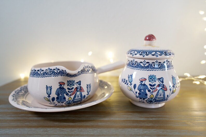 Johnson Brothers Hearts and Flowers Sugar Bowl With Lid Gravy Etsy