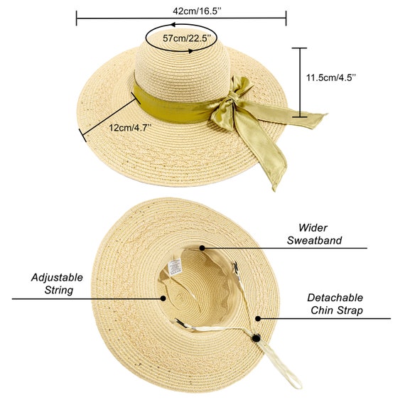 Womens Straw Hat, Sun Hat, Beach Hat, Travel Hat,… - image 5