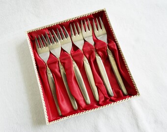 スプーンセット6本　ドイツ製　銀100g　KLEEBLATT ROSE 1959 Antique German Kleeblatt Rose 1959 Vintage Spoons and Forks
