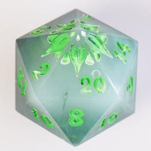 Poison Storm Jumbo W20 - Handgefertigter Resin Jumbo W20 für Dungeons and Dragons