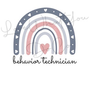 Behavior technician png, aba png, behavioral assistant png, behavior tech png, behavior technician rainbow png, aba therapist png