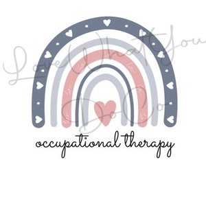 occupational therapy png, occupational therapy rainbow png, ot sublimination design, occupational therapy image, occupational therapy