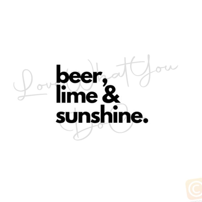Beer Lime Sunshine Tank