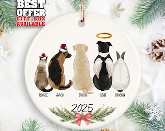 Decorazione natalizia personalizzata per animali domestici, gatto, cane, coniglio, regalo personalizzato per gli amanti degli animali, _235