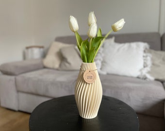 Vase “YI” | 3D-Druck | Minimalismus | Blumenvase | 100% Biobasierter Kunststoff