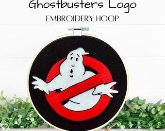 Ghostbusters Logo Embroidery Hoop