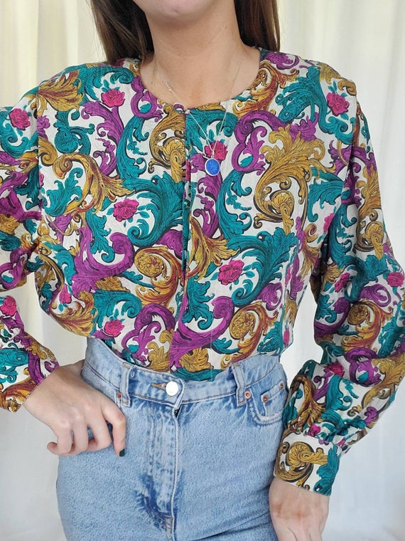 Pure silk vintage blouse Gem