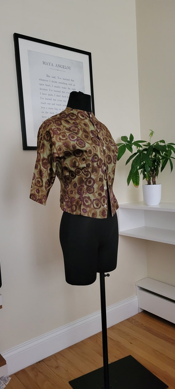 Silk blouse, silk, vintage - Gem