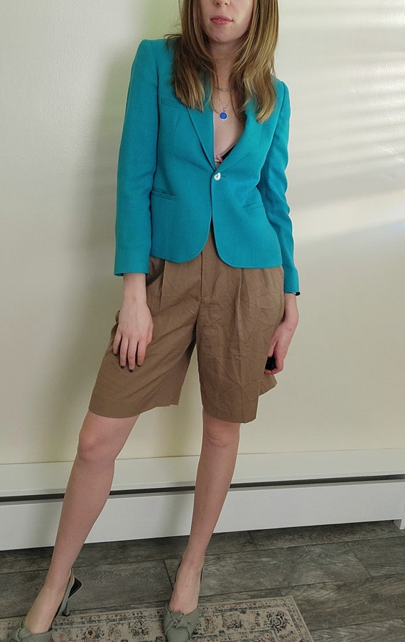 Women's Structured Blazer, Floral Wallpaper / Upholst… - Gem