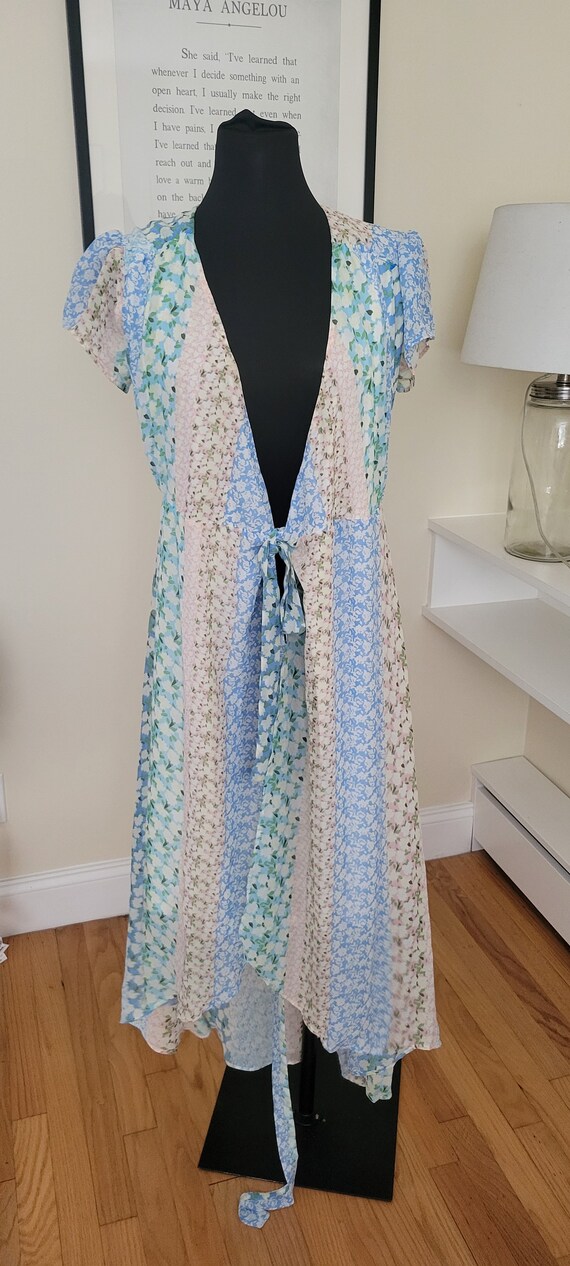 Vintage floral wrap dress Gem