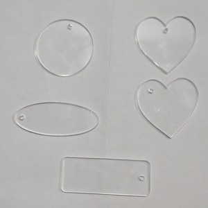 25/50/100 pack keychain blanks / clear acrylic blanks / bulk acrylic blanks / bulk keychain blanks/wholesale keychain/blank keychain