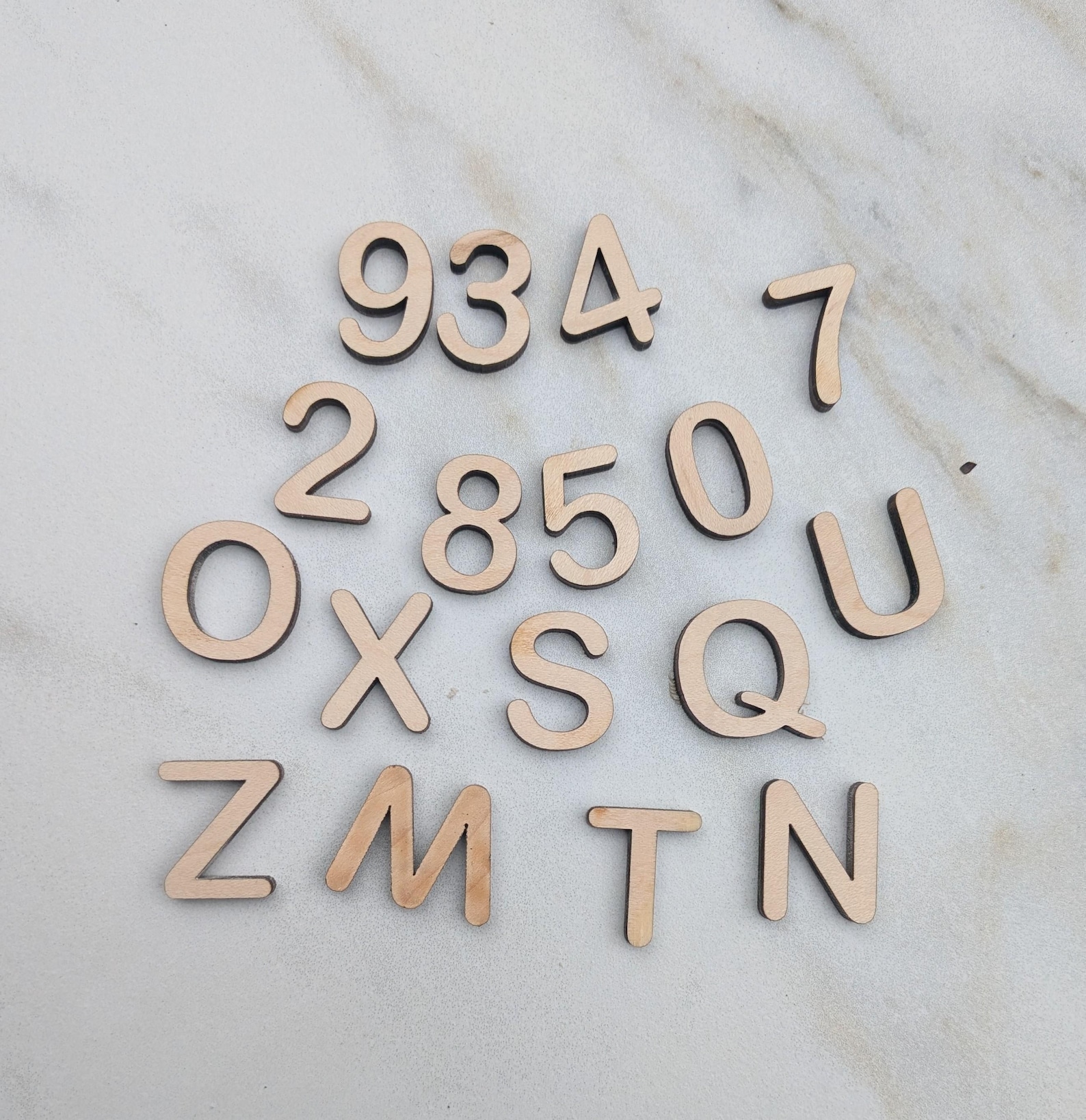 25/50/100 Bulk Wood Letters Numbers | Custom Letters Numbers | Craft ...
