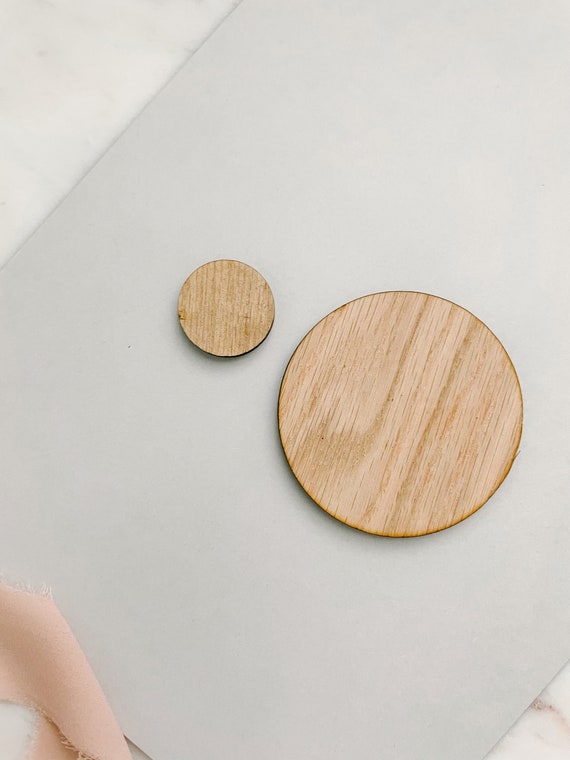 Small Birch Wood Disc - Single Small Birch Wood Disc - Single